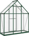 vidaXL - Tuinkas - met - basisframe - 169x58x195 - cm - aluminium - groen