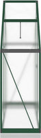 vidaXL - Tuinkas - met - basisframe - 169x58x202 - cm - aluminium - groen