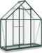 vidaXL - Tuinkas - met - basisframe - 169x58x202 - cm - aluminium - groen