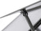 vidaXL - Tuinkas - met - basisframe - 169x58x202 - cm - aluminium - antracietkleurig