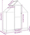 vidaXL - Tuinkas - met - basisframe - 169x58x202 - cm - aluminium - zilverkleurig