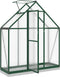 vidaXL - Tuinkas - met - basisframe - 169x58x202 - cm - aluminium - groen
