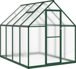 vidaXL - Tuinkas - met - basisframe - 224x169x195 - cm - aluminium - groen