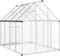 vidaXL - Tuinkas - met - basisframe - 224x169x195 - cm - aluminium - zilverkleurig