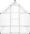 vidaXL - Tuinkas - met - basisframe - 224x169x195 - cm - aluminium - zilverkleurig