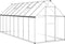 vidaXL - Tuinkas - met - basisframe - 445x169x195 - cm - aluminium - zilverkleurig