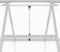 vidaXL - Tuinkas - met - basisframe - 445x169x195 - cm - aluminium - zilverkleurig