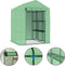 vidaXL - Tuinkas - met - schappen - 143x143x195 - cm - staal