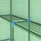 vidaXL - Tuinkas - met - schappen - 143x143x195 - cm - staal