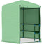 vidaXL - Tuinkas - met - schappen - 227x223 - cm - staal