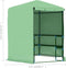 vidaXL - Tuinkas - met - schappen - 227x223 - cm - staal