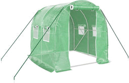 vidaXL - Tuinkas - met - stalen - frame - 4 - m² - 2x2x2 - m