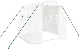vidaXL - Tuinkas - met - stalen - frame - 4 - m² - 2x2x2 - m