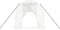vidaXL - Tuinkas - met - stalen - frame - 44 - m² - 22x2x2 - m - wit