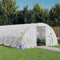 vidaXL - Tuinkas - met - stalen - frame - 48 - m² - 12x4x2 - m - wit