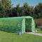 vidaXL - Tuinkas - met - stalen - frame - 48 - m² - 24x2x2 - m - groen