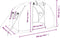 vidaXL - Tuinkas - met - stalen - frame - 6 - m² - 3x2x2 - m