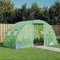 vidaXL - Tuinkas - met - stalen - frame - 8 - m² - 4x2x2 - m
