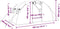vidaXL - Tuinkas - met - stalen - frame - 8 - m² - 4x2x2 - m