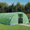 vidaXL - Tuinkas - met - stalen - frame - 80 - m² - 20x4x2 - m - groen