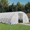 vidaXL - Tuinkas - met - stalen - frame - 88 - m² - 22x4x2 - m - wit