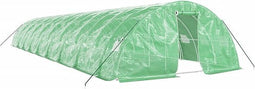 vidaXL - Tuinkas - met - stalen - frame - 90 - m² - 18x5x2,3 - m - groen