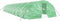 vidaXL - Tuinkas - met - stalen - frame - 90 - m² - 18x5x2,3 - m - groen