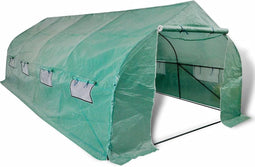 vidaXL - Tuinkas - walk-in - draagbare - polytunnel - met - stalen - frame - 18 - m²