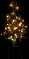 vidaXL - Tuinkerstbomen - 2 - st - met - verlichting - 76 - cm - PVC