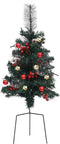 vidaXL - Tuinkerstbomen - 2 - st - met - verlichting - 76 - cm - PVC