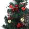 vidaXL - Tuinkerstbomen - 2 - st - met - verlichting - 76 - cm - PVC