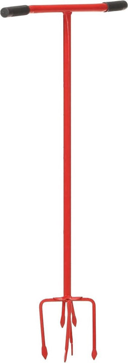 vidaXL - Tuinklauw - staal - rood