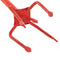 vidaXL - Tuinklauw - staal - rood