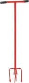 vidaXL - Tuinklauw - staal - rood