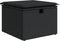vidaXL - Tuinkruk - met - kussen - 55x55x37 - cm - poly - rattan - zwart
