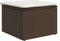 vidaXL - Tuinkruk - met - kussen - 55x55x37 - cm - poly - rattan - bruin