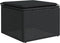 vidaXL - Tuinkruk - met - kussen - 55x55x37 - cm - poly - rattan - zwart