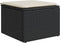 vidaXL - Tuinkruk - met - kussen - 55x55x37 - cm - poly - rattan - zwart
