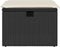vidaXL - Tuinkruk - met - kussen - 55x55x37 - cm - poly - rattan - zwart