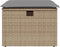 vidaXL - Tuinkruk - met - kussen - 55x55x37 - cm - poly - rattan - beige