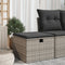 vidaXL - Tuinkruk - met - kussen - 55x55x37 - cm - poly - rattan - grijs