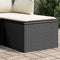 vidaXL - Tuinkruk - met - kussen - 55x55x37 - cm - poly - rattan - zwart