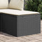 vidaXL - Tuinkruk - met - kussen - 55x55x37 - cm - poly - rattan - zwart