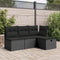 vidaXL - Tuinkruk - met - kussen - 55x55x37 - cm - poly - rattan - zwart