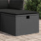 vidaXL - Tuinkruk - met - kussen - 55x55x37 - cm - poly - rattan - zwart