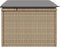 vidaXL - Tuinkruk - met - kussen - 55x55x37 - cm - poly - rattan - beige