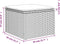 vidaXL - Tuinkruk - met - kussen - 55x55x37 - cm - poly - rattan - zwart