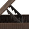 vidaXL - Tuinkruk - met - kussen - 55x55x37 - cm - poly - rattan - bruin