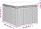 vidaXL - Tuinkruk - met - kussen - 55x55x37 - cm - poly - rattan - beige