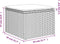 vidaXL - Tuinkruk - met - kussen - 55x55x37 - cm - poly - rattan - zwart